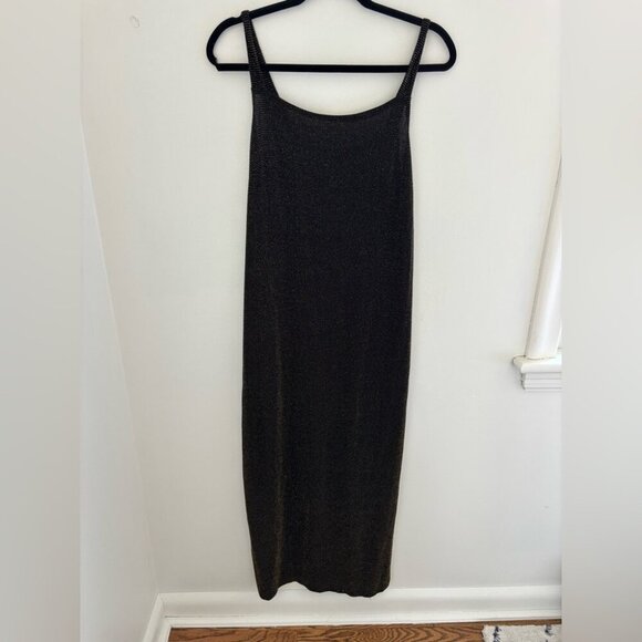 FMX&CO 90s Vintage Gold Glitter Mesh Dress - Picture 3 of 13